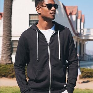 Marine Layer Men's Black Zip-Up Sweatshirt